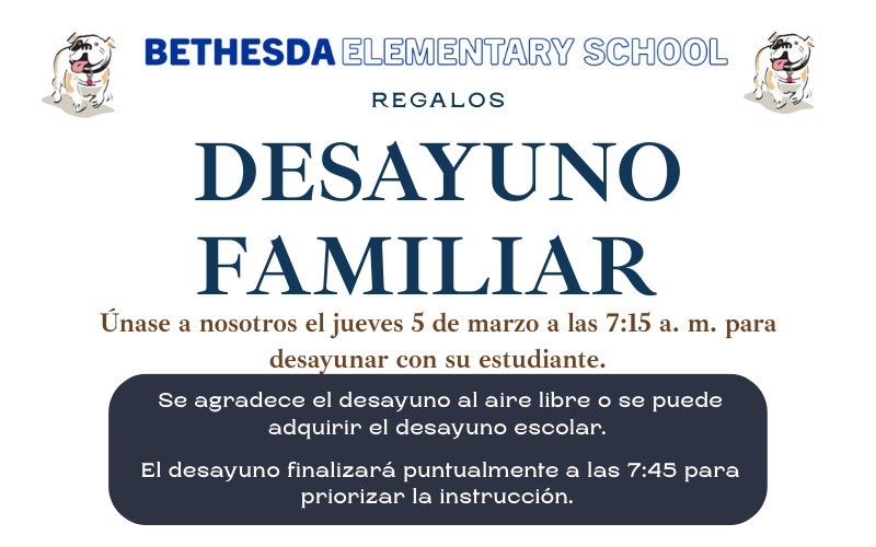 Family Breakfast Spanish