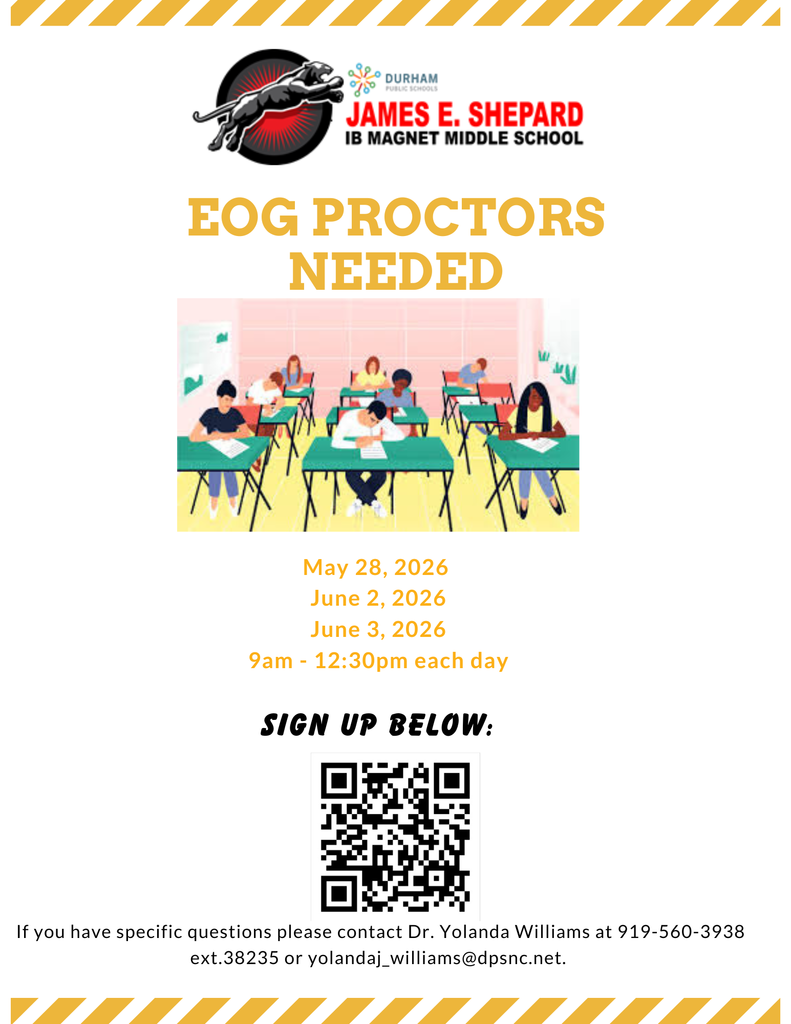 EOG Proctors Needed/Procuradores EOG necesarios