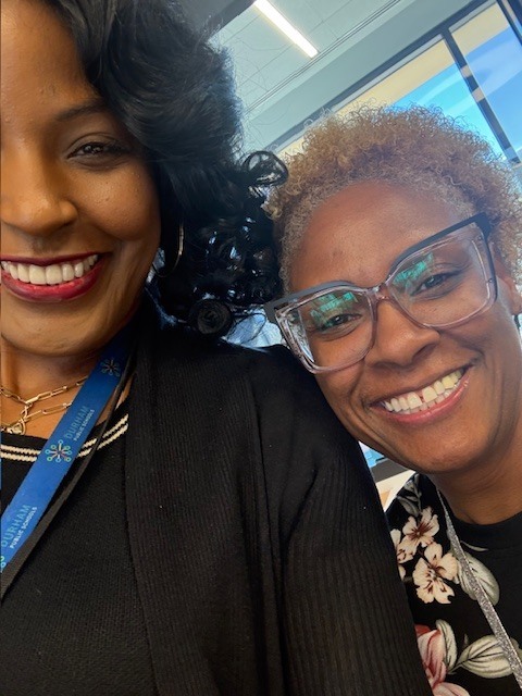 Principal Brown and Mrs. Munn