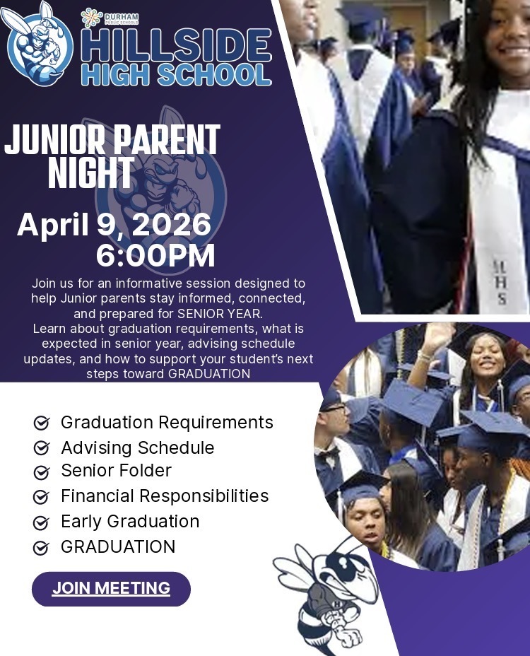 Junior Parent Night on Zoom April 9th at 6pm