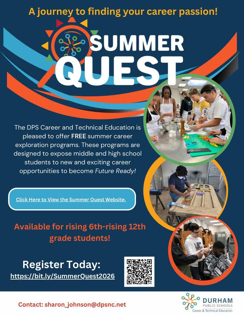 The DPS Career and Technical Education is pleased to offer FREE summer career exploration programs. 