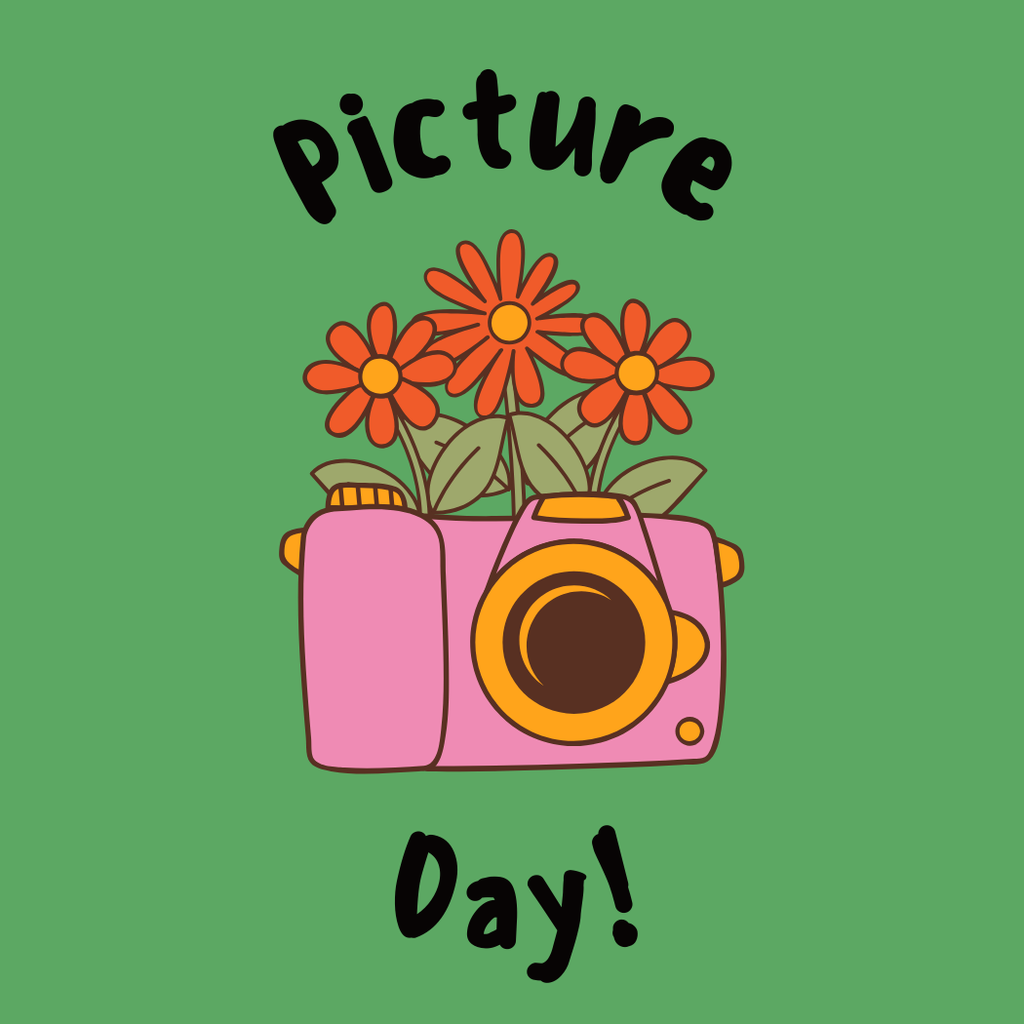 camera with flowers popping out