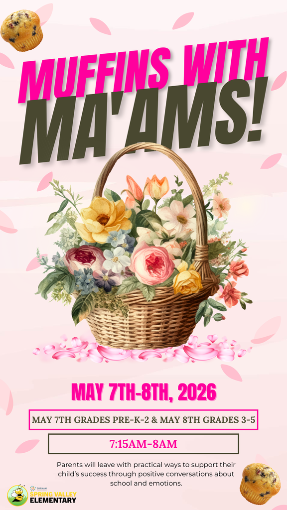 flower baskets with the words muffins with ma'ans 