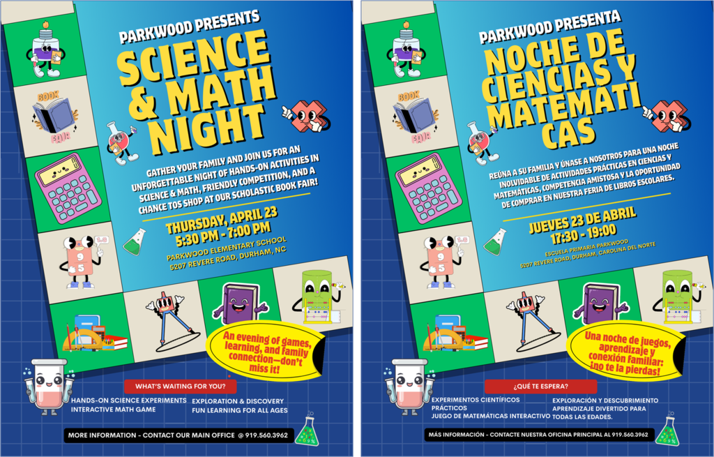 Science & Math Night Flyer