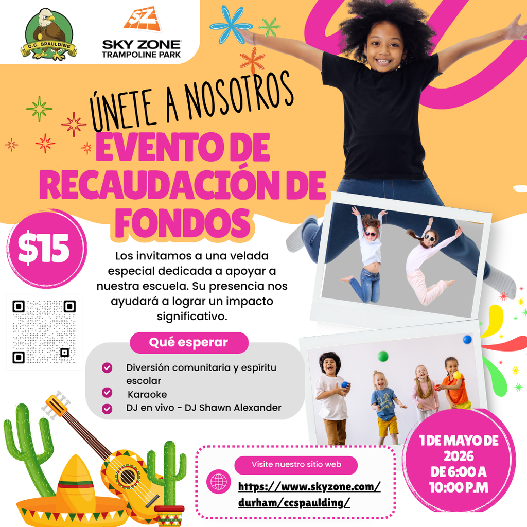 Join us for a fundraising event at Sky Zone Trampoline Park on May 1, 2026, 6-10 PM. Enjoy community fun, karaoke, and live DJ. Entry $15. Playful, energetic vibe.