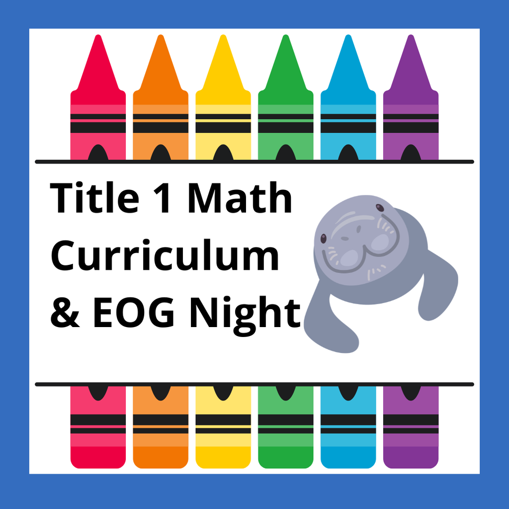 crayons with a manatee and the title of the event