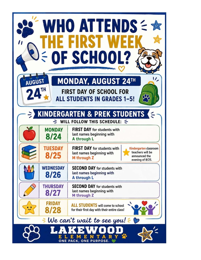 Information about the first week of school