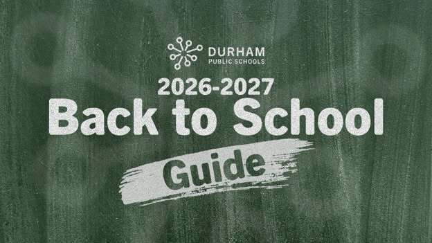 Back to School Guide written on chalkboard with DPS logo