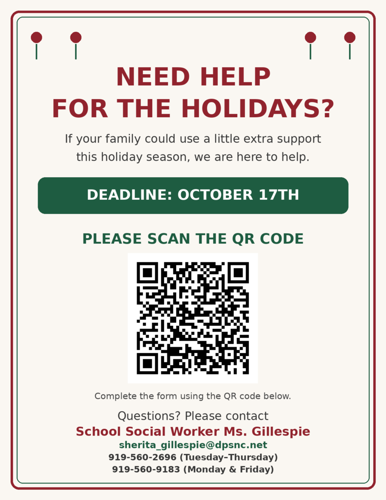 Need Help for the Holidays? Sign up by October 17th 