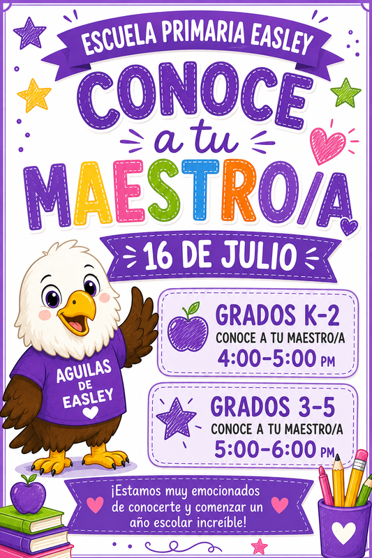 Meet the teacher flyer in spanish