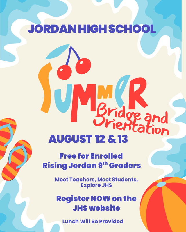 colorful flyer with beach background
