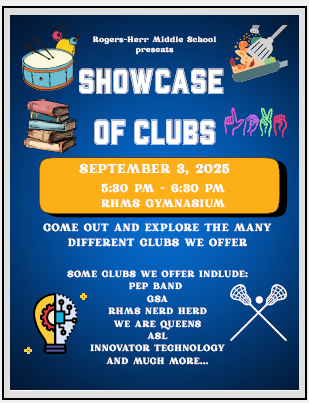 RHMS Showcase of Clubs Flyer