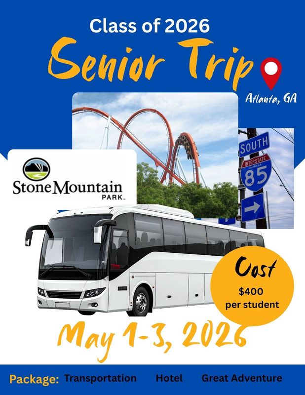 senior trip may 1-3, 2026