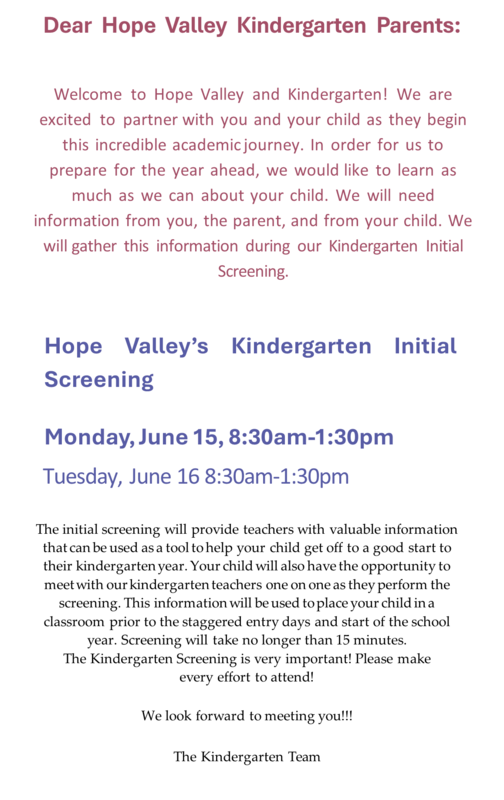 Kindergarten English Notes