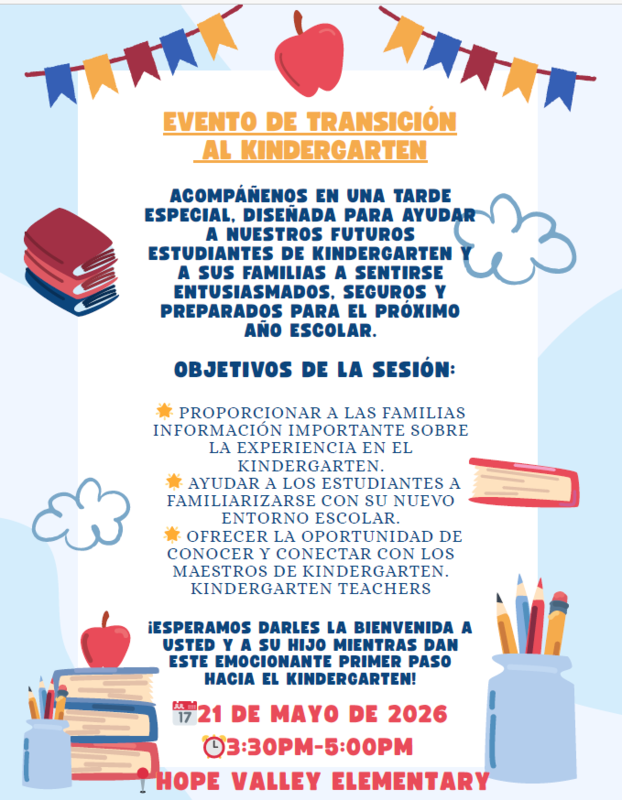 Evento de Transición al Kindergarten