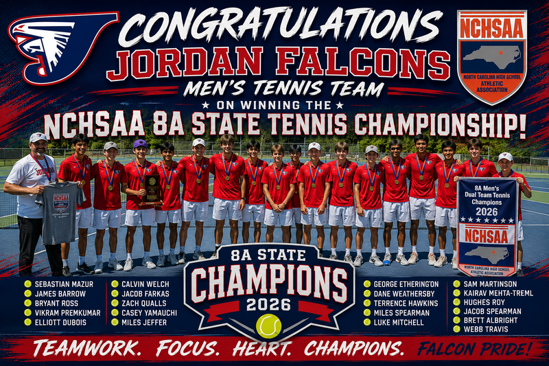 Men's Tennis Team State Champs