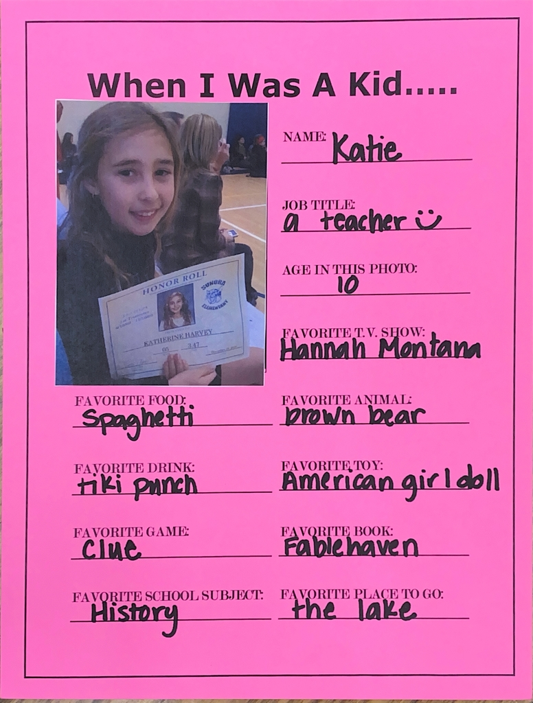 When I Was A Kid