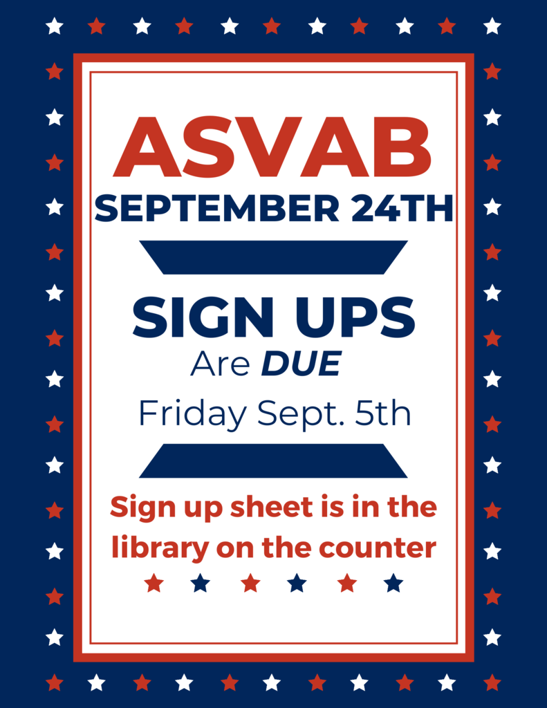 ASVAB Sign Up Flyer