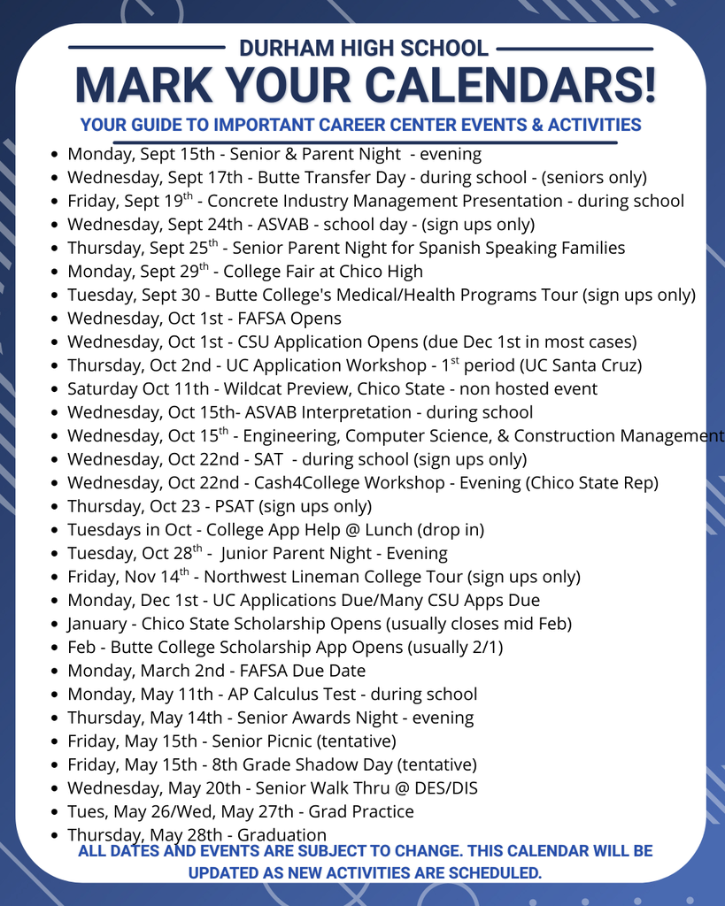 Calendar Dates