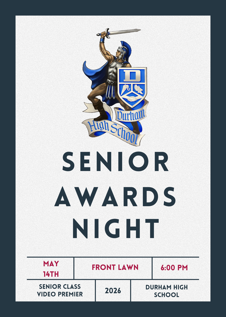 Senior awards night flyer