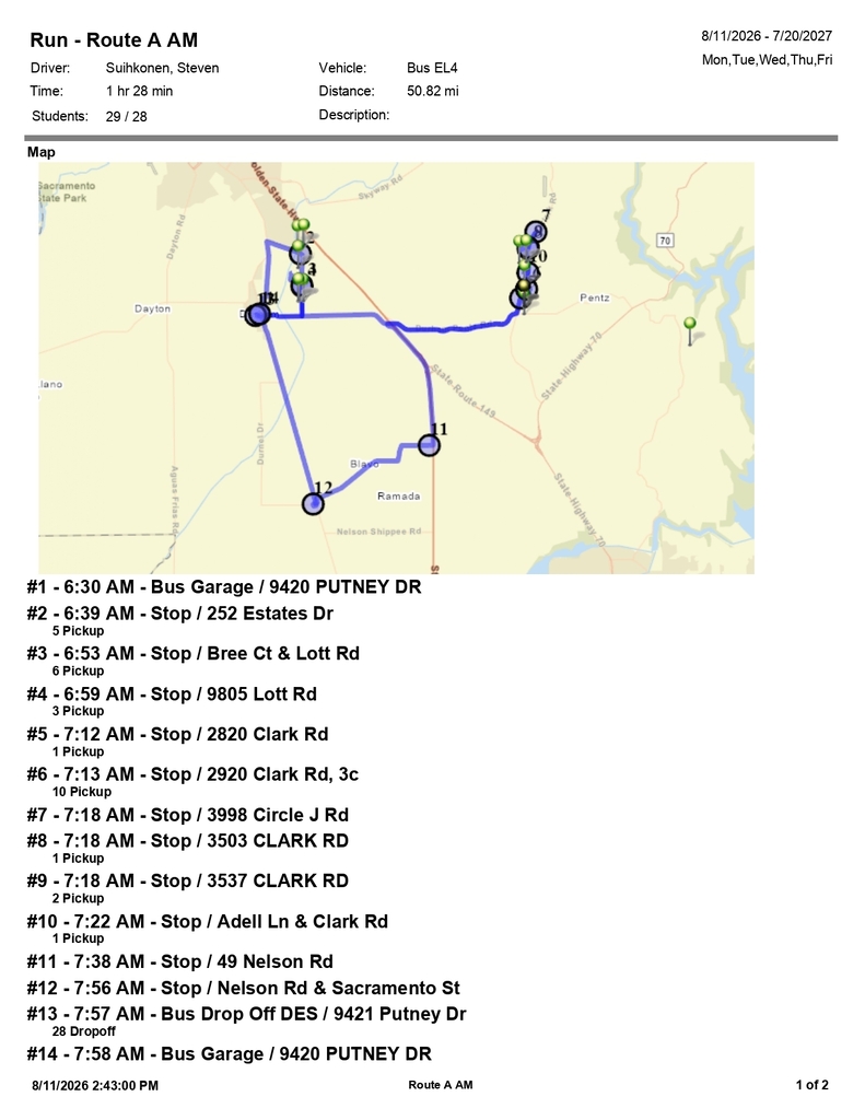 Route A