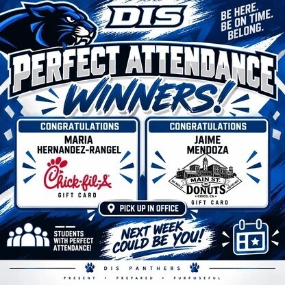 DIS perfect attendance 