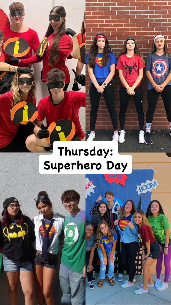 Thursday: Superhero Day