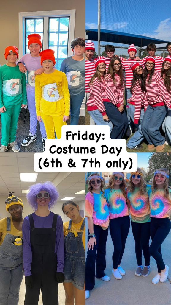 Friday: Costume Day