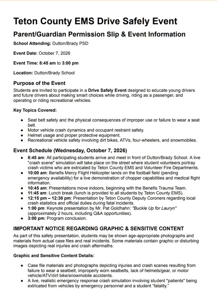 Drive Safely Event