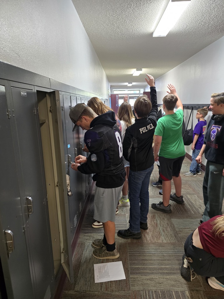 Locked lockers station.