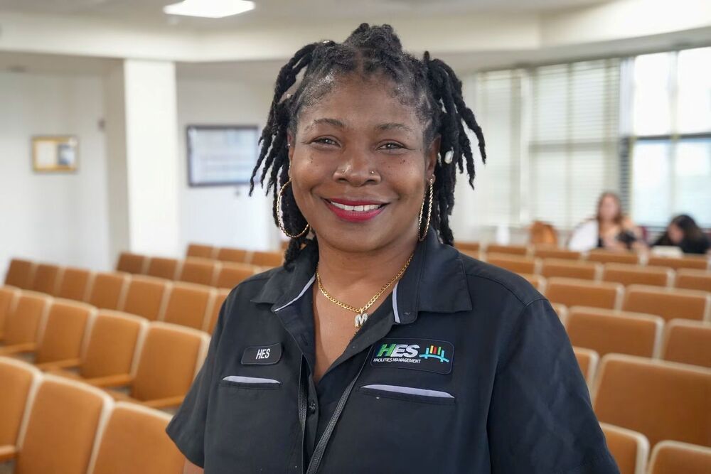 Headshot of Malecia Simmons, lead custodian.