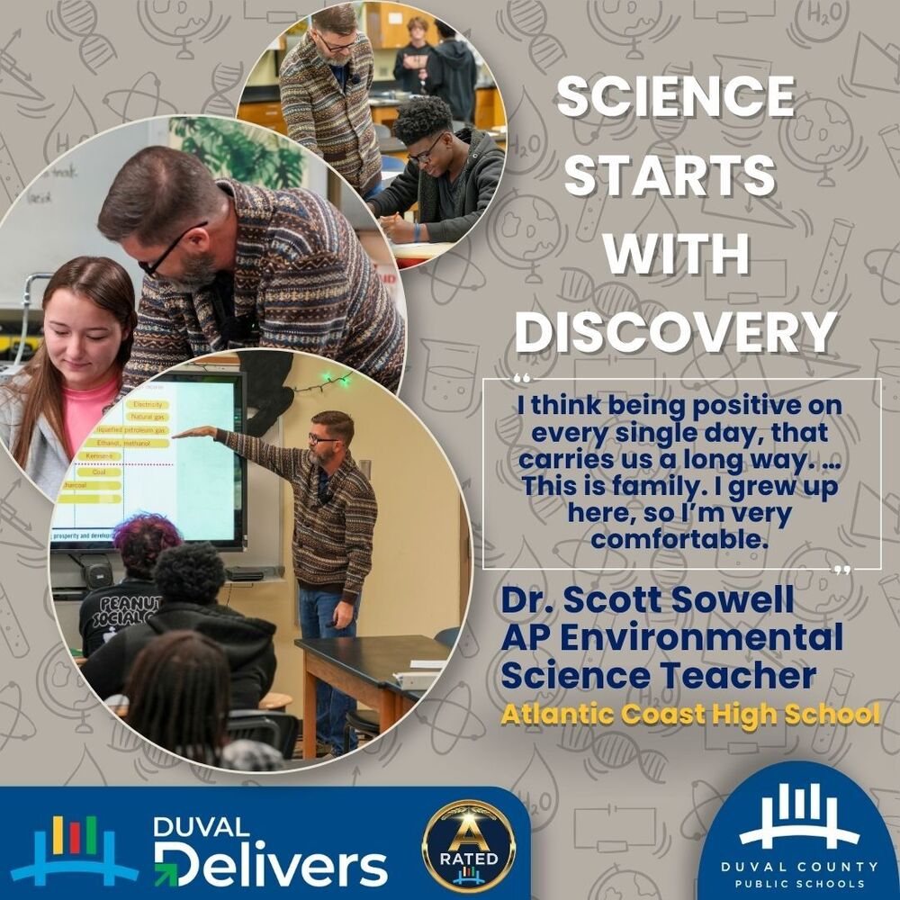 Dr. Sowell AP environemental Science Teacher at Atlantic Coast High School