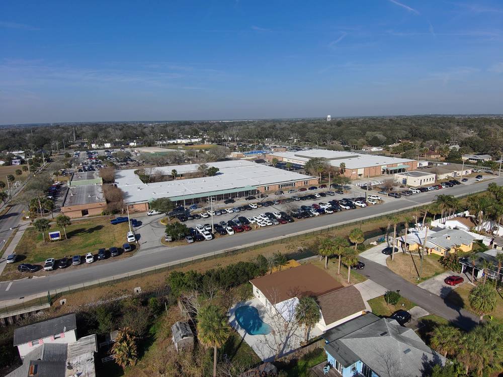 Drone picture of FHS