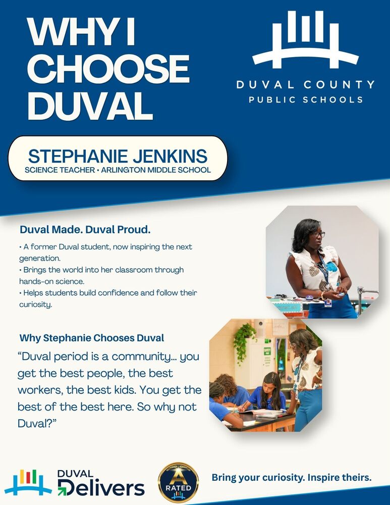 Why Stephanie Jenkins Choose Duval County Public Schools