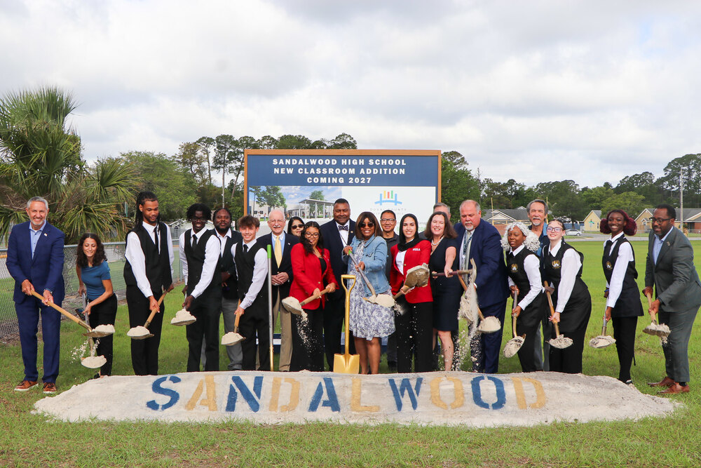 Groundbreaking at Sandalwood High School
