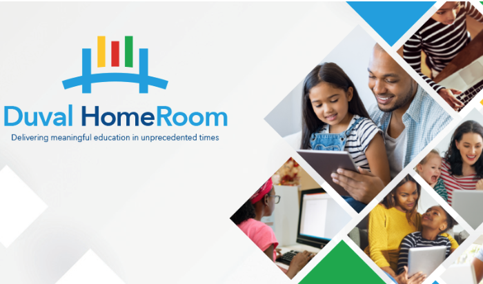 Duval logo and tagline: Delivering meaningful education in unprecedented times