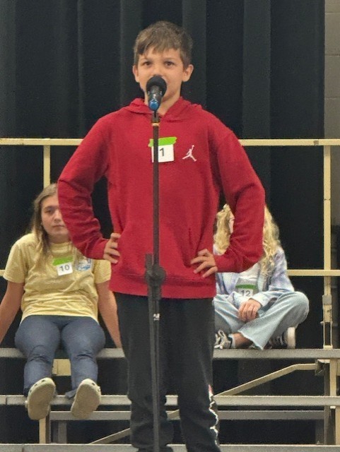 5th Grade Spelling Bee Winner