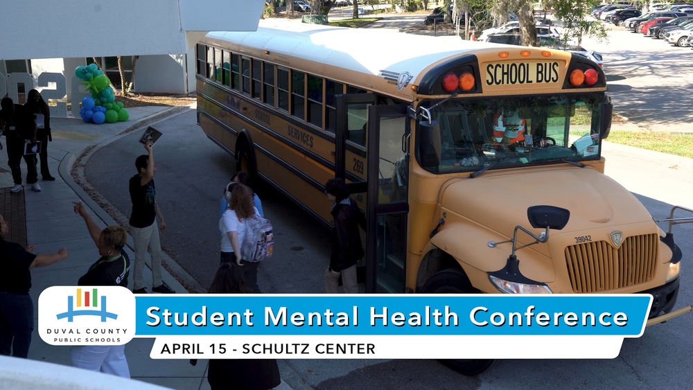Students departing a bus
