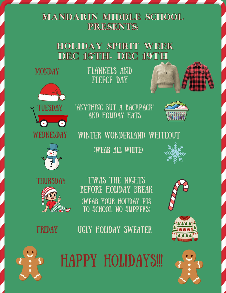 Holiday Spirit Week