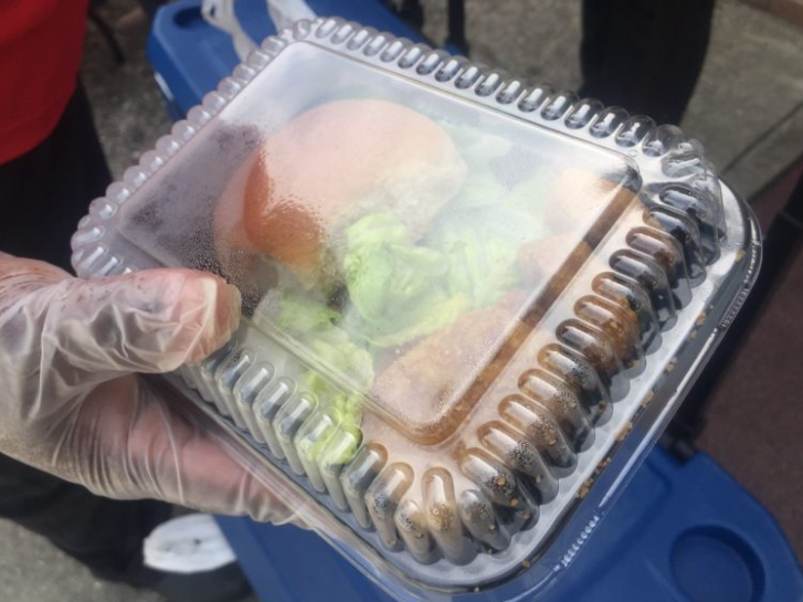 Image of  a meal in a to-go box