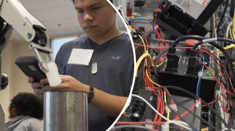 student hands-on STEM activities