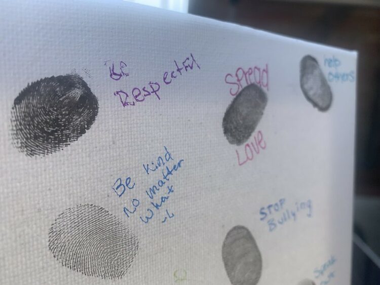 fingerprints with respectful messages