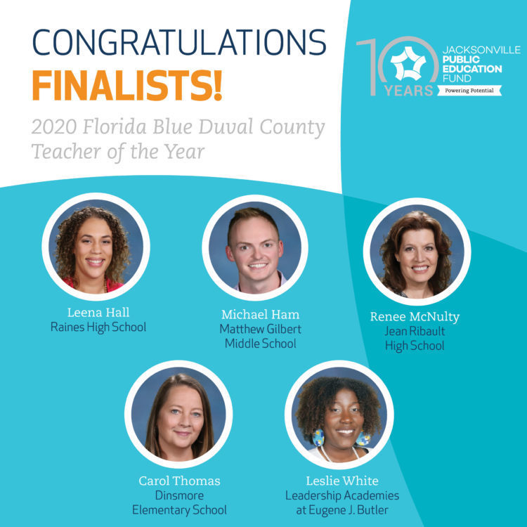 Students listed on "congratulations finalists" poster