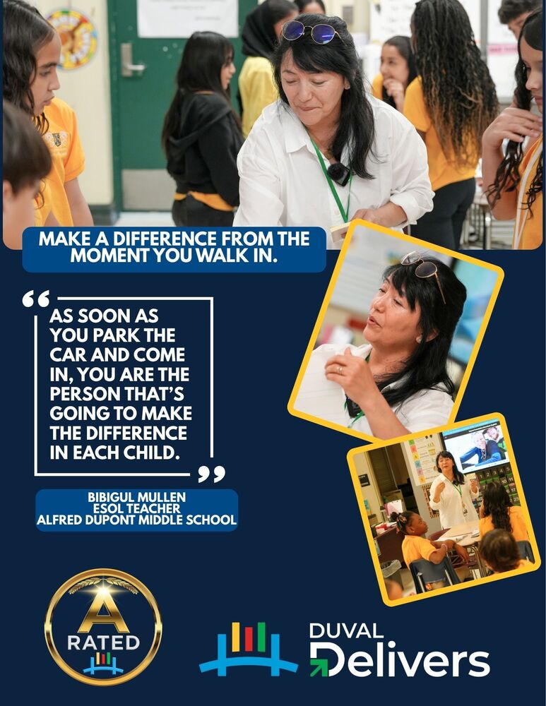 Bibigul Mullen makes a big impact in classroom. 