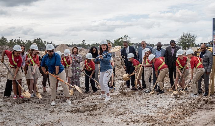 Chaffee Trail school community celebrates groundbreaking of new middle school