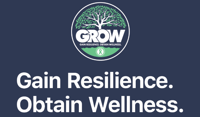 GROW: Gain Resilience, Obtain Wellness logo