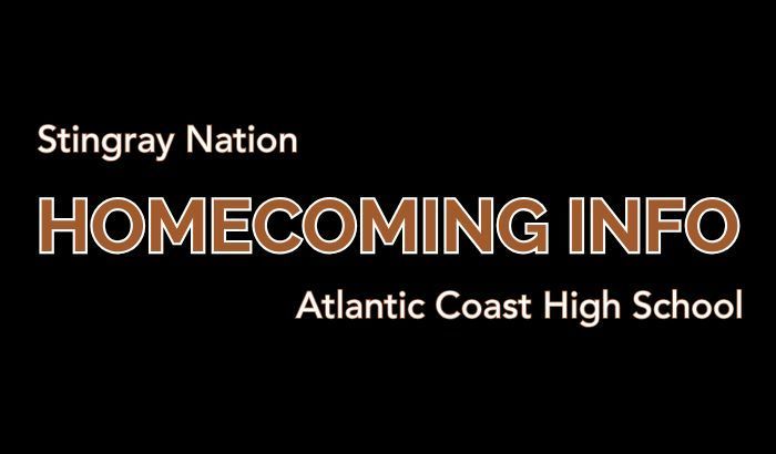 Stingray Nation Homecoming Info Atlantic Coast High School