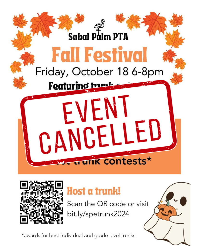 Fall Festival Cancelled