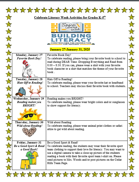 Literacy Week Flyer