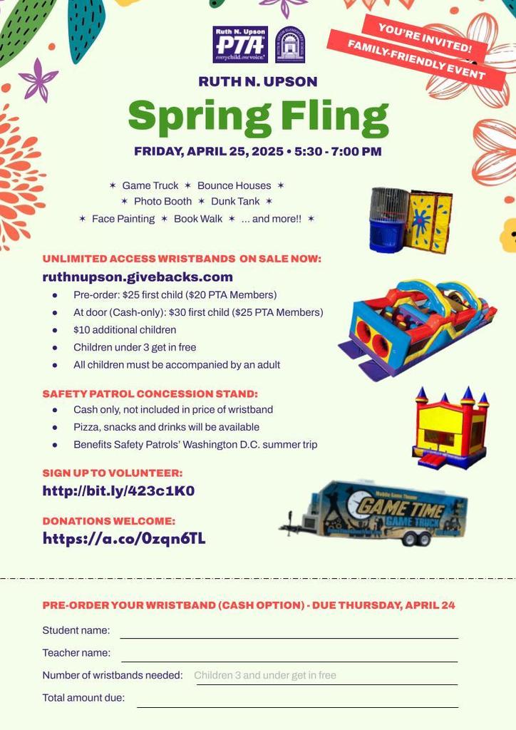 Spring Fling Flyer